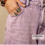 Estelle Shein Light Purple Wide Leg Jeans Size UK 14 Image 7