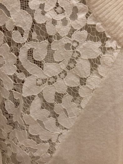 Cream Jumper lace insert BNWT