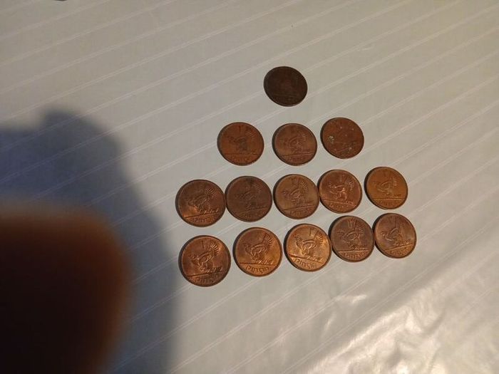 old irish pennies