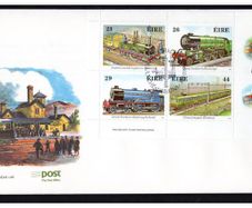 1984 Ireland 150th Anniversary of Irish Railways Commemorative Stamps Miniature Sheet First Day Cover (FDC)
