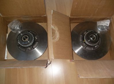 Renault Clio Megane 19 Rear Solid Brake Discs 238mm With Wheel Bearing Kit + ABS sensor