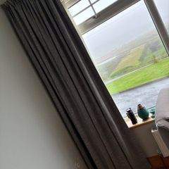 2 pairs of grey curtains 90 x 90
