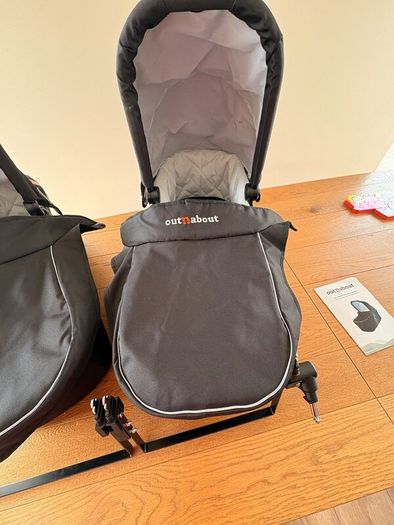 OutnAbout Double Carrycot V6  Twin Set  375
