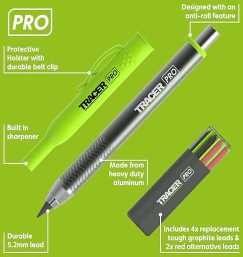 Tracer Pro Tough Construction Pencil Set