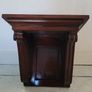 Antique carved mahogany corbel shelf Image 2