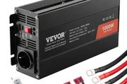 Pure Sine Wave Inverter, 1000 Watt, DC 12V to AC 230V Power Inverter with 2 AC Outlets 2 USB Port 1 Type-C Port, Remote Control for Small Home Devices like Smartphone Laptop, CE FCC Certified
