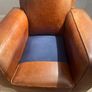 Mid century leather club armchairs Image 5