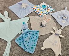 Collection of baby comforters