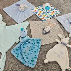 Collection of baby comforters