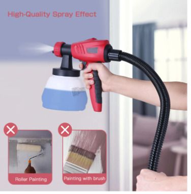 BRAND NEW 800W Electric Spray Gun 1300ML Large Capacity High Power Paint Sprayer 3 Nozzle Sizes Adjustable Power Tools