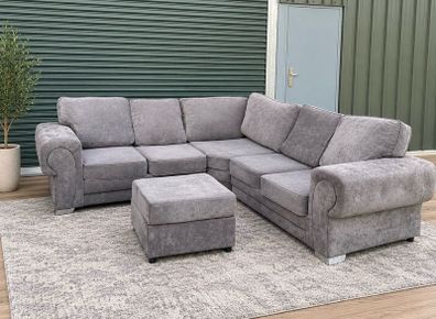 verona corner sofa &footstool