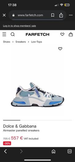 Dolce & Gabbana Airmaster panelled sneakers UK7