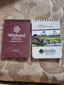 Golf Yardage Book X 2 . Whirlwind Golf Club At Horses Pass And Ocotillo Golf Resort Arizona.  Both In Very Good Condition.