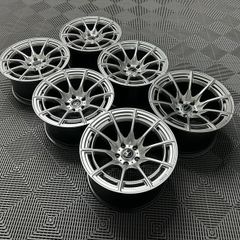17 18" Inch Strom DSF55 Alloy Wheels 5x114.3 Nissan Silvia Skyline S14 S15 RX7 R32 R33 Lexus IS200