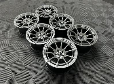 17 18" Inch Strom DSF55 Alloy Wheels 5x114.3 Nissan Silvia Skyline S14 S15 RX7 R32 R33 Lexus IS200