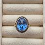 Ring gold 9k 375  with blue amethyst size L (51)( around 6g) Image 3