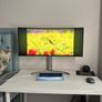 Lg 34 inch ulta wide monitor. With table included.and BachMann extension adapter. Image 3