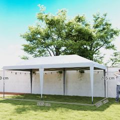 6 x 3(m) Garden Large Gazebo Canopy Waterproof Outdoor Party Tent Marquee