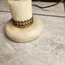 onxy and brass table lamp. 14 inches high Image 3