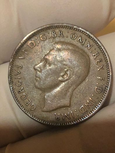 George VI half penny  x 36 Pictures