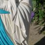 25" Early Chalkware Figure of The Virgin Mary Image 6