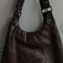 M&S Collection Chestnut Brown Real Leather Hobo Bag Image 3
