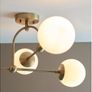 antique brass ceiling light Image 3