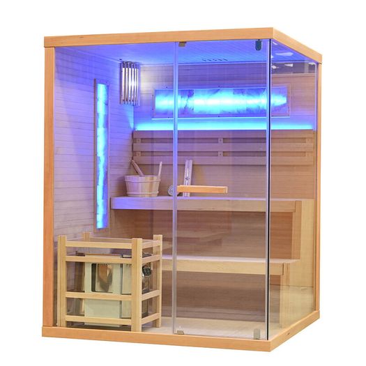 Finnish Sauna Ireland RIVER with Harvia Furnace 1500x1400x1920 mm (6 kW)