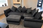 Corner sofa/couch  &amp;footstool