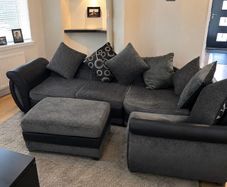 Corner sofa/couch  &footstool