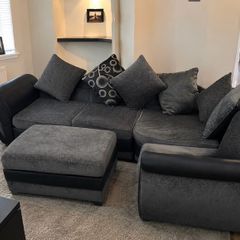 Corner sofa/couch  &footstool