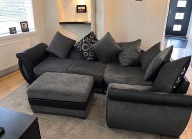 Corner sofa/couch  &footstool
