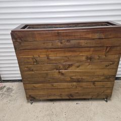 Tall Planter with Removable Plant box