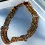 9ct Gold Gemset Woven Bracelet 4.60g 375 Hallmark Image 5