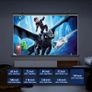 Anti-light Thick HD Projector Screen 16:9 No-hole Wall-mounted Home Projection Screen 60/72/84/92/100/110/120/133inch Image 6
