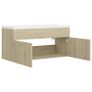 Sink Cabinet with Built-in Basin Sonoma Oak Chipboard Image 10