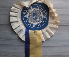 Vintage Football Memorabilia Rossette For Leeds United Afc