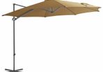 Cantilever Umbrella with Steel Pole Taupe 300 cm