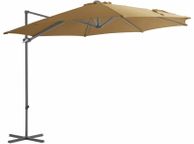 main image for ad Cantilever Umbrella with Steel Pole Taupe 300 cm