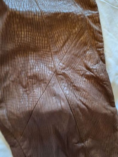 Vintage 80s Dark Brown Leather Trousers