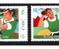 2008 Ireland Beijing Olympic Games Commemorative Stamps Mint Never Hinged (MNH)