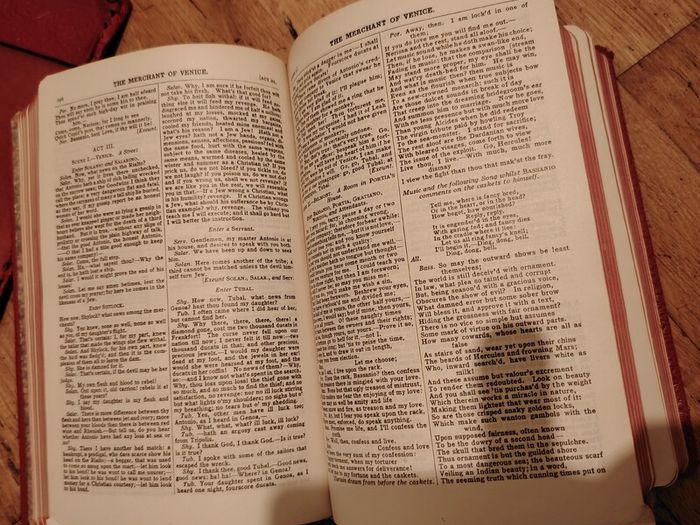 1957 Leather Shakespeare Complete Works (Rare Uncut Pages)