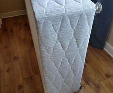 a frame of a bed