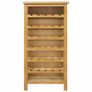 Wine Cabinet 56x32x110 cm Solid Oak Wood Image 4