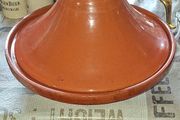 Very Large Authentic Moroccan Clay Tagine Pot Traditional Conical Ceramic Cookware, Bring the flavors of North Africa right into your kitchen
