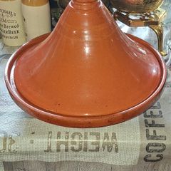 Very Large Authentic Moroccan Clay Tagine Pot Traditional Conical Ceramic Cookware, Bring the flavors of North Africa right into your kitchen