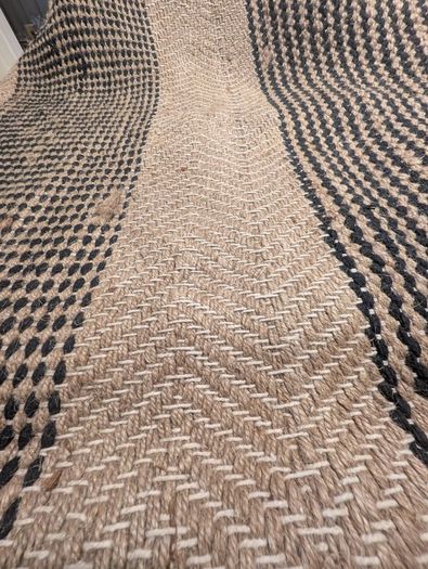 Large natural jute rug