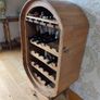 Barrel Style Oval Bottle and Glass Hanging Rack Image 3