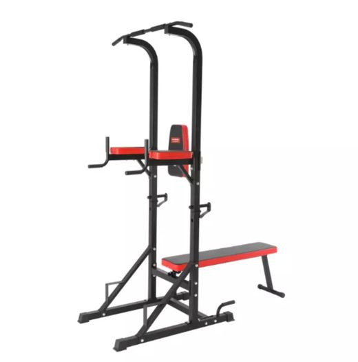 Power Rack With Foldable Bench
