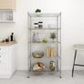 5-Tier Storage Shelf 90x35x180 cm Chrome 250 kg Image 2